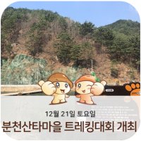 12월 21일 토요일! 분천산타마을 트레킹대회 개최