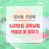 [공유] 과학의날 맞이 집에서 해보는 간단 실험! 꽃의 색이 변하는 마법?