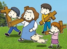 "누구든지 내 뒤를 따라오려면, 자신을 버리고 제 십자가를 지고 나를 따라야 한다."