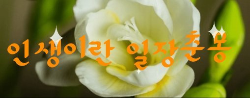 ◆(토막이야기)인생이란 한바탕의 봄꿈(一場春夢)