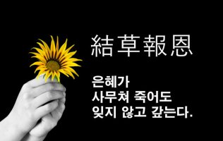 결초보은(結草報恩) : 풀잎을 엮어서 은혜를 갚다