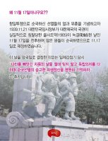 11월 17일은 순국 선열의 날입니다. 해핑 펌