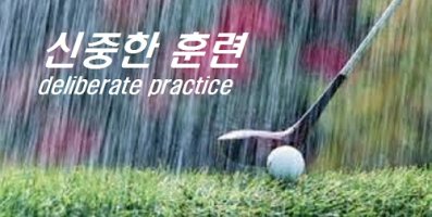신중한 훈련(deliberate practice)