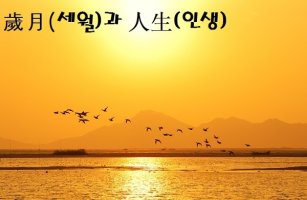 歲月(세월)과 人生(인생)