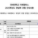 2025_연세대_미래캠퍼스 편입학 전형 안내사항 이미지