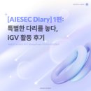 담아놓다 | [AIESEC Diary] 1편: 특별한 다리를 놓다, iGV 활동 후기💙