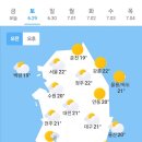 6월 29일 토요일 날씨 이미지