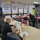 인지재활 토탈공예 | 김포시주간보호센터/김포시노인주간보호센터 '색종이모자이크, 토탈공예, 탁구공게임'