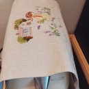 봄봄 플라워 스티치(프랑스자수) | 자수도안 그리기[케이블루의 프랑스 자수 라이프] 토스터기 덮개 완성