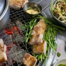 전가네 참숯갈비 고기한쌈 | 천호맛집 _ 천호삼겹살 “와고참숯갈비”