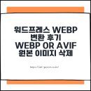 (주)플러그인티 | 워드프레스 WebP 변환 후기 Plus WebP or AVIF로 원본 이미지 삭제