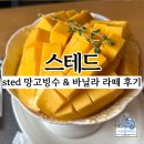 논공중앙로 | 대구종로카페 중앙로 스테드 sted 망고빙수 &amp; 바닐라 라떼 후기