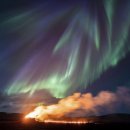 그냥 심심해서요. (28169) 아이슬란드 화산, 하늘엔 오로라 이미지