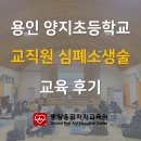 [교육후기] 용인양지초등학교와 함께하는 교직원 심폐소생술 교육