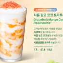 스타벅스 신메뉴 자몽 망고 코코 프라푸치노 솔직후기(자망코, 칼로리, 영양성분)
