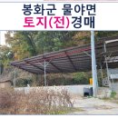 물야초등학교 수식분교장 | 경상북도 봉화군 토지(전)경매, 봉화군 물야면 수식리 734-2 # 2022타경102522 #