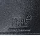 Montblanc(몽블랑) 05525 블랙래더 로고장식 6크레딧카드 머니클립 반지갑 이미지