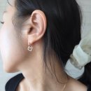 1043 | 로이드 드롭 스퀘어 포인트 원터치 귀걸이 14k 후기 LOSM1043G