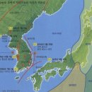 절묘한 지진대에 위치한 한반도 이미지