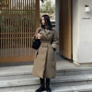 데일리패션 | 온앤온 여자 겨울 데일리룩 옷 패션 트렌치 롱 구스다운 패딩 후기