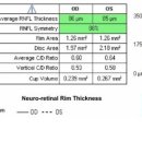 OCT검사표에서 꼭 알아야 할 수치+색상 문의드립니다. 이미지