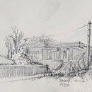 야외정원 스케치 이미지