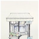 힐링 어반 스케치 이미지