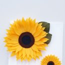 페이퍼플라워 주름지 해바라기 액자 이미지