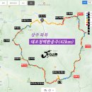 상주화북「대조청백환종주」42km,, 개통산행, 그 짜릿함으로.. 이미지