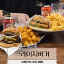 경기도 수원시 팔달구 권광로180번길 | 인계동맛집 크레이지버거 수원인계점 감자튀김이 산더미처럼 나오는 수제버거