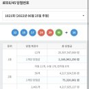 1021회 로또 당첨 번호 (+1등 당첨 금액,1등 판매점) 이미지