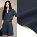 리투아니아 수입린넨 워싱 린넨천 벨라노 네이비 이미지