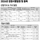 2026년 산업기사 &amp; 기사 시험 일정이 공지되었습니다. 참고하시기 바랍니다. 이미지