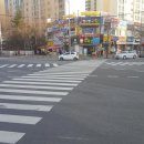 양운초등학교 X 자 횡단보고 설치 이미지