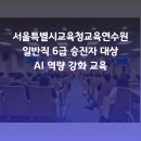 서울특별시교육연수원 | [공공기관] 서울특별시교육청교육연수원 일반직6급 승진자 AI 역량 강화 교육