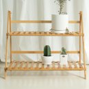 나의 작은 정원-홈 가드닝 | 베란다 화분 정리대 접이식 원목 선반 거실 다용도 인테리어 가구 후기