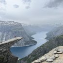 세계 최고의 전망대, 노르웨이 트롤의 혀(Trolltunga, Troll's Tongue)라는 바위 이미지