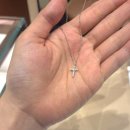 제이에스티나 14K 십자가목걸이 화이트골드 문신템 내돈내산