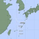 태풍링링 경로에 대한 한중일대 대결 결과. 이미지