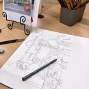 색연필 드로잉화 이미지