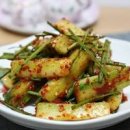 간단한 오이무침 레시피 오이부추무침 부추 오이무침 만드는 법 이미지