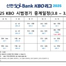 시범경기 3월8일 ~ 3월11일 중계방송사 이미지