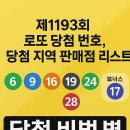 지에스(GS)25 신길센트럴점 | 제1193회 로또 당첨 번호, 당첨 지역 판매점 리스트, 전국 로또 명당 총정리