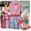 Vivienne Westwood striped blouse &amp; Louis Vuitton - Candy Bag Charm 이미지