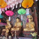 진주 청곡사 목조석가여래삼존좌상 이미지