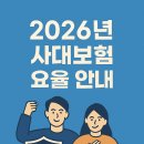 2026년 사회보험(사회보험) 요율 안내 이미지