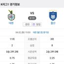 2024년 4월2일(화) 울산HD VS 대전하나시티즌 대전 월드컵 경기장 경기일정 이미지