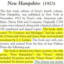 New Hampshire(1923) - Robert Frost 이미지