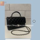 뉴골드PC | 샤넬 탑핸들 뉴미니 램스킨 블랙 고객 후기, 골드샵, 샤넬AS2431
