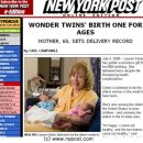 세계 최고령 쌍둥이 출산, 60세에 쌍둥이 얻은 여성 이미지